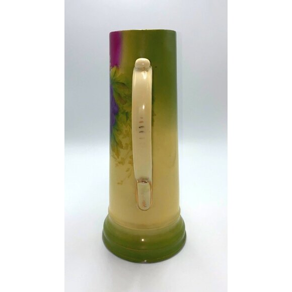 Tirschenreuth Bavaria Hand Painted Grapes Motif Porcelain Pitcher - Picture 5 of 9